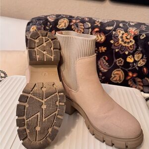Women's Beige Ankle Boots